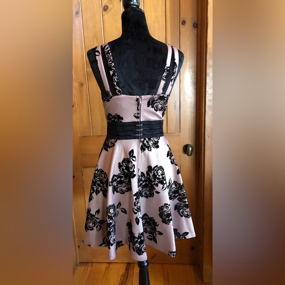 Formal Dress by City Studio, Dusty Pink & Black Floral (7) - Picture 5 of 17